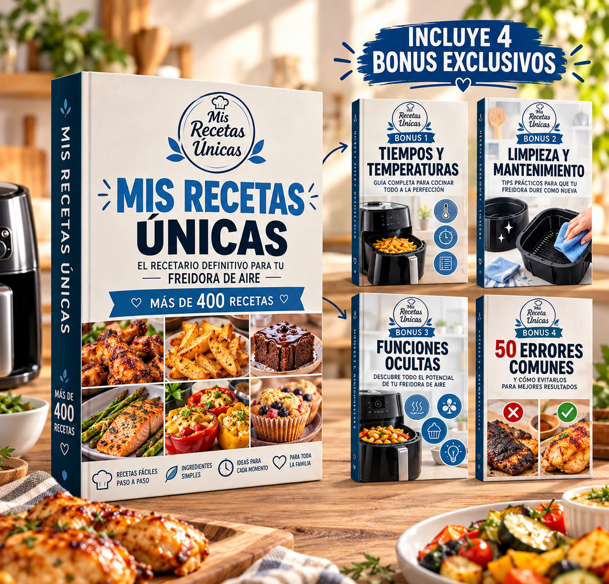 Mis Recetas Únicas + (4 Bonus gratis🎁)